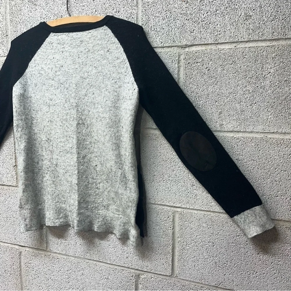 J. Crew Wool Blend Two Tone Side Button Sweater